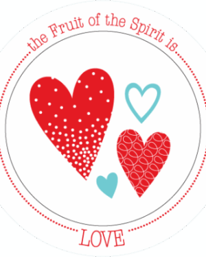 Fruit of the spirit plate - Love