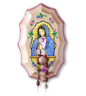 Wooden Rosary Holder